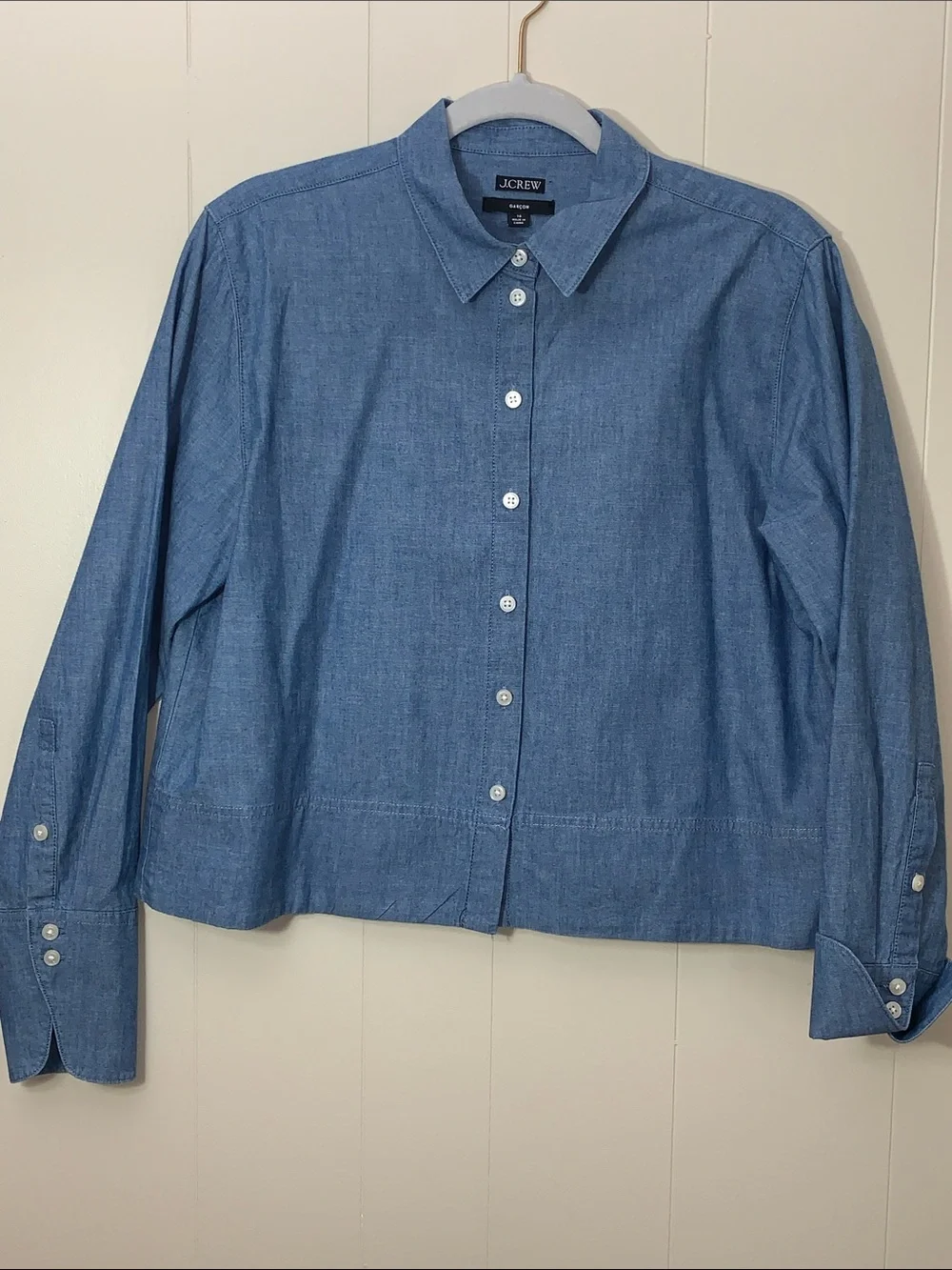 J. Crew Light Blue Chambray Button-Down Shirt